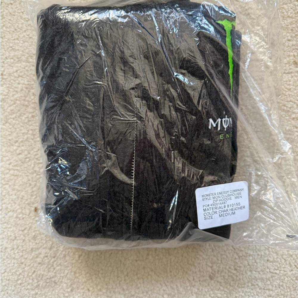 Monster Energy Black Hoodie - Medium